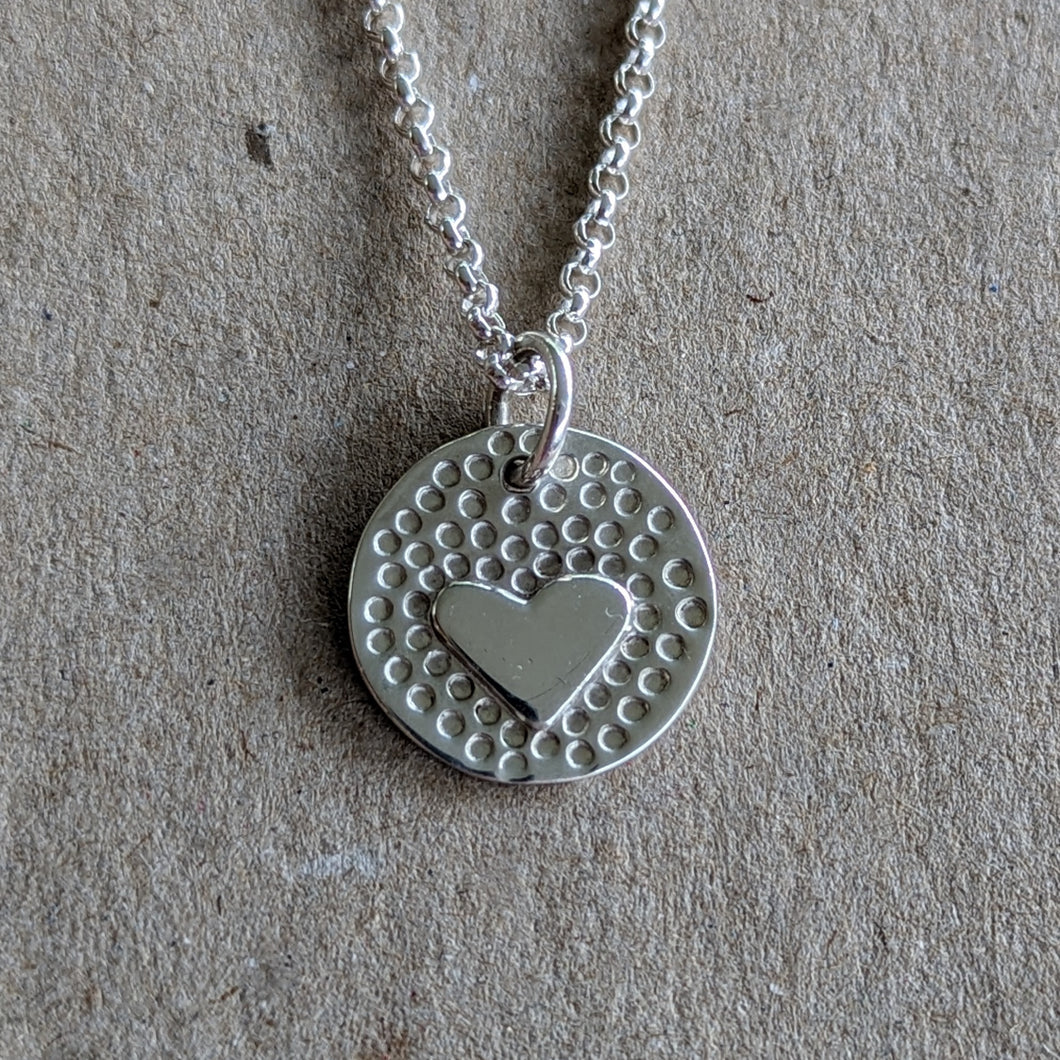 Sterling Silver heart pendant