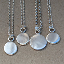 Load image into Gallery viewer, Sterling silver large squashed blob pendant - Number 2