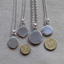 Load image into Gallery viewer, Sterling silver large squashed blob pendant - Number 2