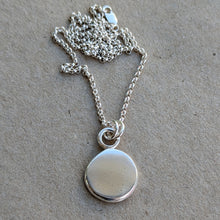 Load image into Gallery viewer, Sterling silver large squashed blob pendant - Number 2