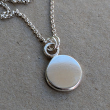 Load image into Gallery viewer, Sterling silver large squashed blob pendant - Number 2