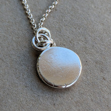 Load image into Gallery viewer, Sterling silver large squashed blob pendant - Number 2