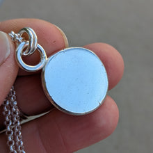 Load image into Gallery viewer, Sterling silver large squashed blob pendant - Number 2