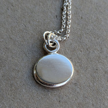 Load image into Gallery viewer, Sterling silver large squashed blob pendant - Number 4