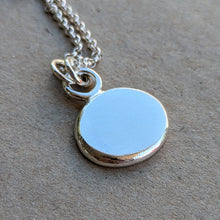 Load image into Gallery viewer, Sterling silver large squashed blob pendant - Number 4