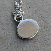 Load image into Gallery viewer, Sterling silver large squashed blob pendant - Number 4