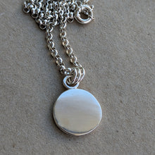 Load image into Gallery viewer, Sterling silver large squashed blob pendant - Number 3