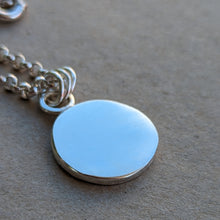 Load image into Gallery viewer, Sterling silver large squashed blob pendant - Number 1