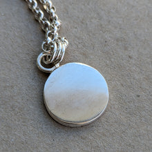 Load image into Gallery viewer, Sterling silver large squashed blob pendant - Number 1