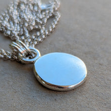 Load image into Gallery viewer, Sterling silver large squashed blob pendant - Number 3