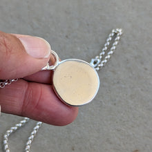 Load image into Gallery viewer, Sterling silver large squashed blob pendant - Number 3