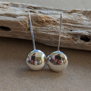 Sterling silver blob dangle earrings number 1 Linz Jewellery