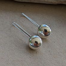 Load image into Gallery viewer, Sterling silver blob dangle earrings - number 1