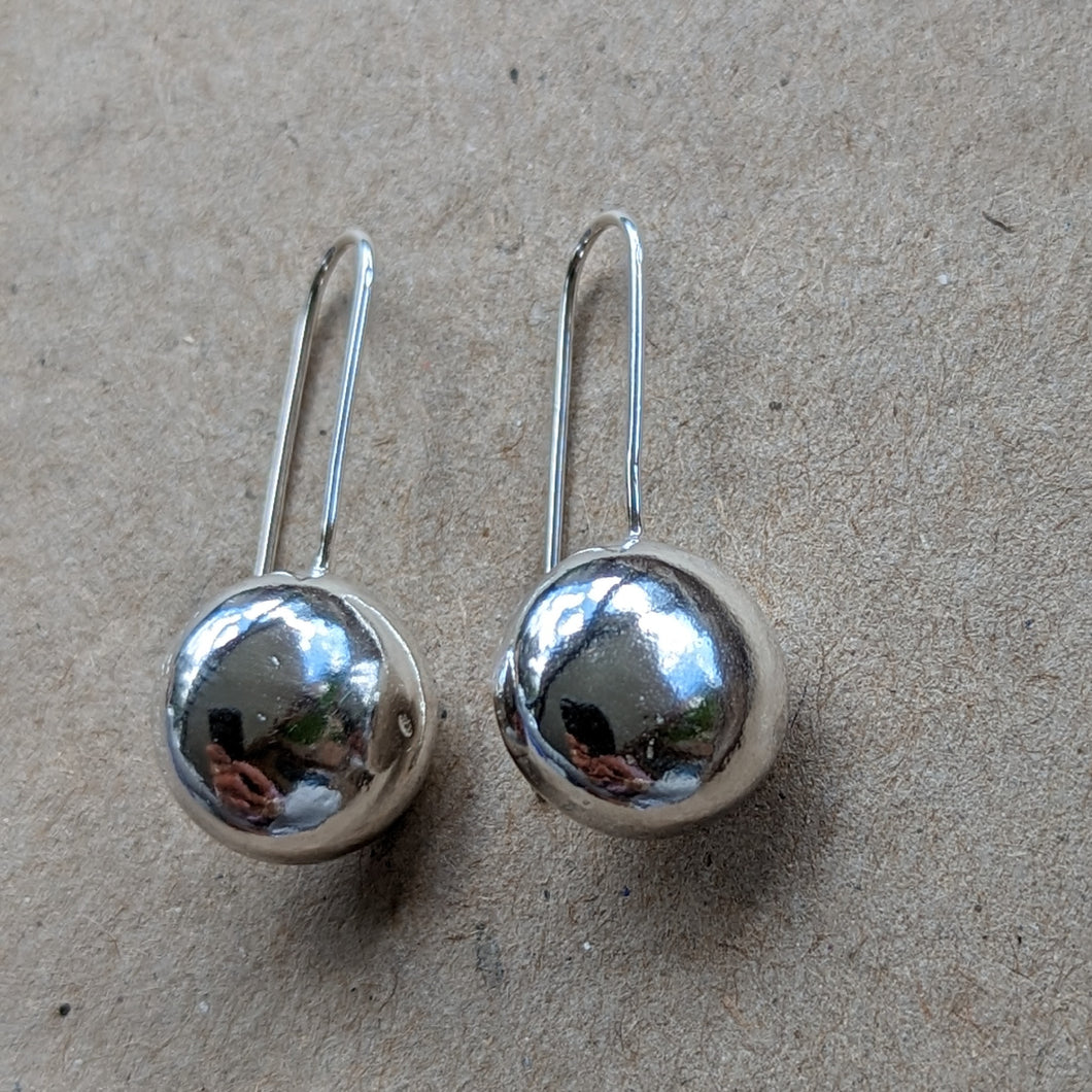 Sterling silver blob dangle earrings - number 2