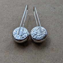 Load image into Gallery viewer, Sterling silver blob dangle earrings - number 2