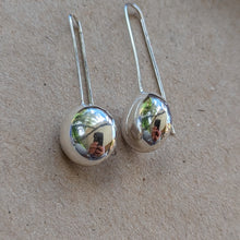 Load image into Gallery viewer, Sterling silver blob dangle earrings - number 3