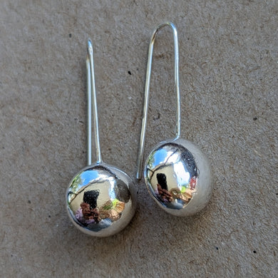 Sterling silver blob dangle earrings - number 4
