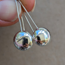 Load image into Gallery viewer, Sterling silver blob dangle earrings - number 4