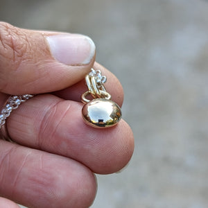 9ct yellow gold blob pendant - Number 2