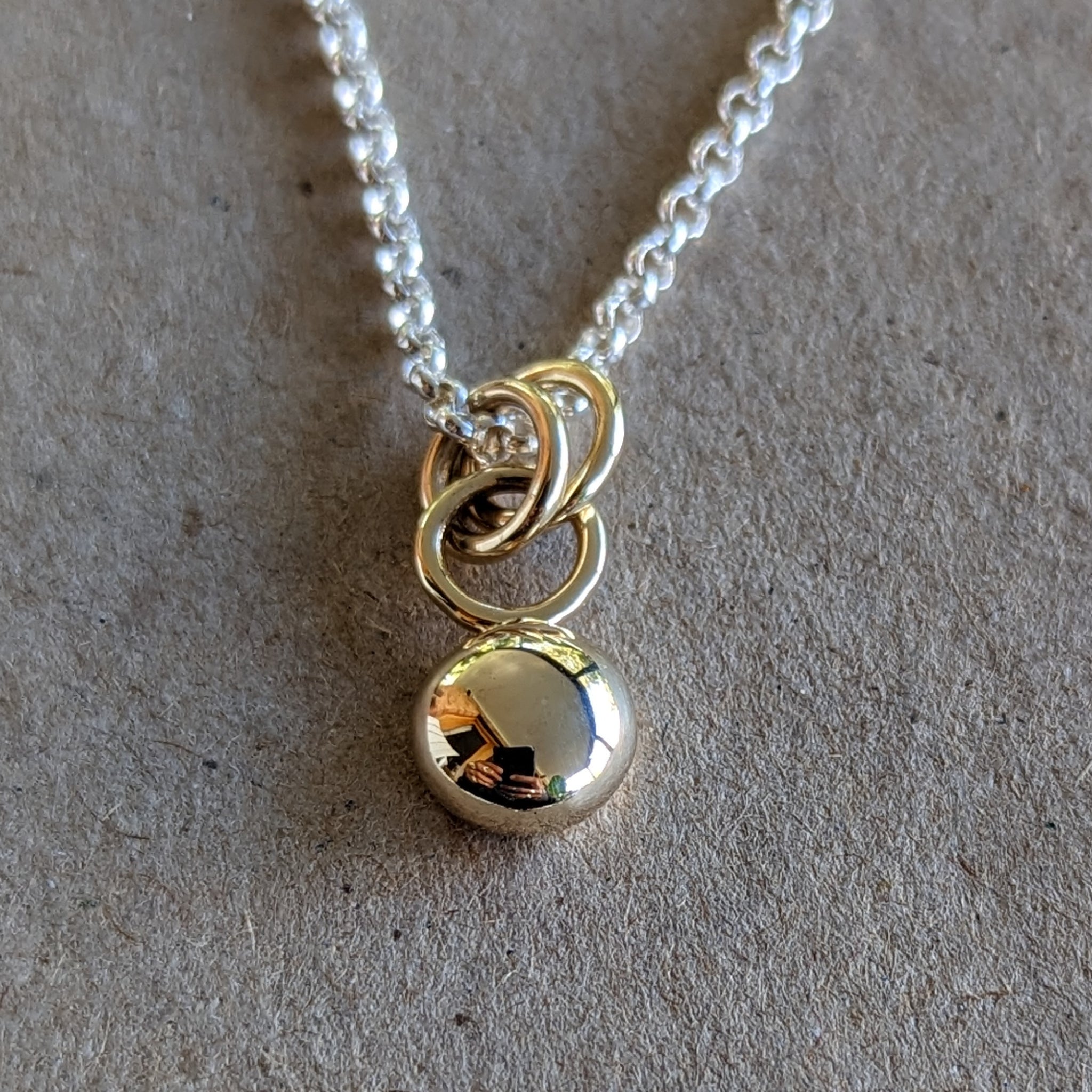 Number 3 gold shop pendant