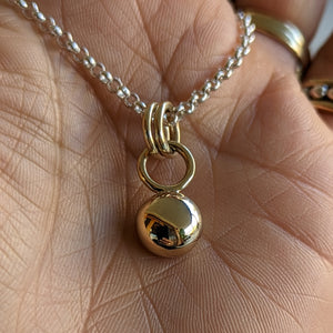 9ct yellow gold blob pendant - Number 3