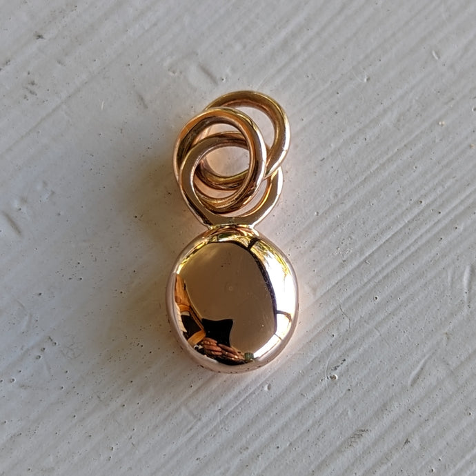9ct rose gold blob pendant - Number 1