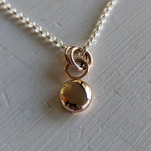 Load image into Gallery viewer, 9ct rose gold blob pendant - Number 1