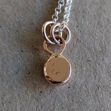 Load image into Gallery viewer, 9ct rose gold blob pendant - Number 1