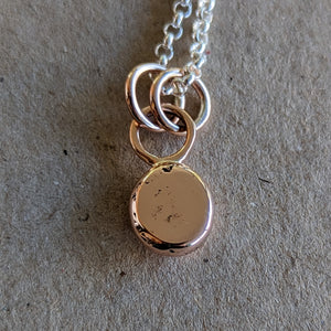 9ct rose gold blob pendant - Number 1