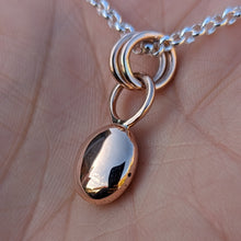 Load image into Gallery viewer, 9ct rose gold blob pendant - Number 1