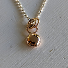Load image into Gallery viewer, 9ct rose gold blob pendant - Number 3