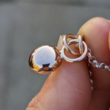 Load image into Gallery viewer, 9ct rose gold blob pendant - Number 3