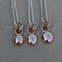 Load image into Gallery viewer, 9ct rose gold blob pendant - Number 1