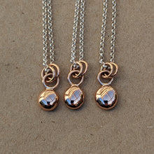 Load image into Gallery viewer, 9ct rose gold blob pendant - Number 3