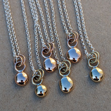 Load image into Gallery viewer, 9ct rose gold blob pendant - Number 3