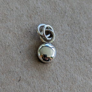 Sterling silver blob pendant - Number 6