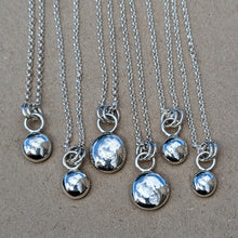 Load image into Gallery viewer, Sterling silver blob pendant - Number 5