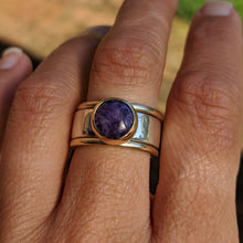 Load image into Gallery viewer, Charoite ring size Q