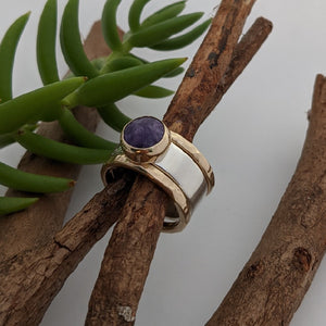 Charoite ring size Q