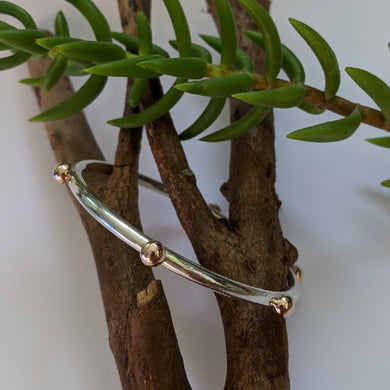 Rose gold blob bangle