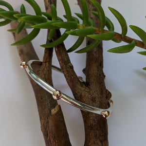 Rose gold blob bangle