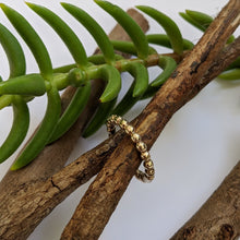 Load image into Gallery viewer, 9ct yellow gold beaded stacker size V 1/2