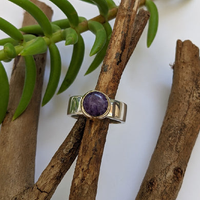 Charoite ring size Q
