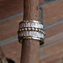 Load image into Gallery viewer, 9ct yellow gold beaded stacker size V 1/2