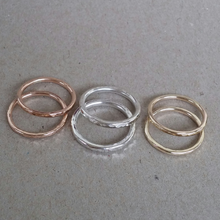 Load image into Gallery viewer, Sterling silver hammered stacker