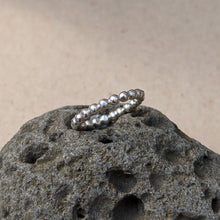 Load image into Gallery viewer, Sterling Silver beaded stacker