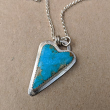 Load image into Gallery viewer, Sterling Silver and turquoise heart pendant