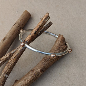 Rose gold blob bangle