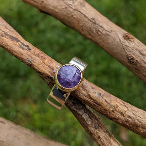 Charoite ring size Q