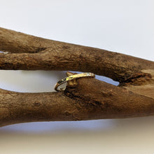 Load image into Gallery viewer, 9ct yellow gold hammered stacker